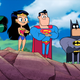 The Justice League, as seen in Teen Titans Go! To the Movies. And yes, they have plenty of DCEU jokes.